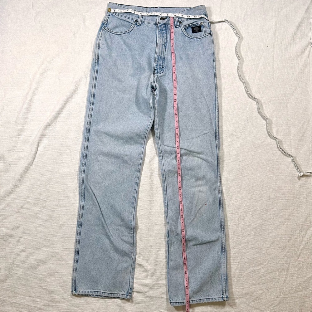 harley davidson vintage boot cut straight high waisted jeans 10L 100% cotton - Picture 7 of 7